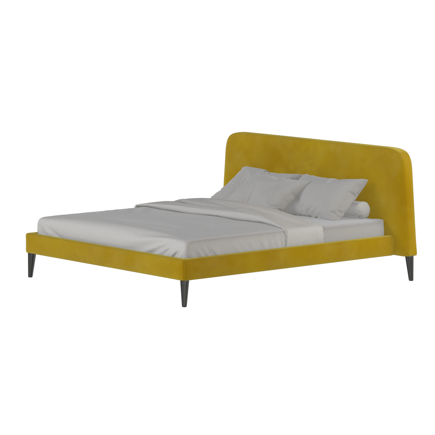 Selma Double Bed with Deep Vertical Tufting