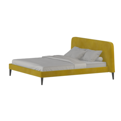 Selma Double Bed with Deep Vertical Tufting