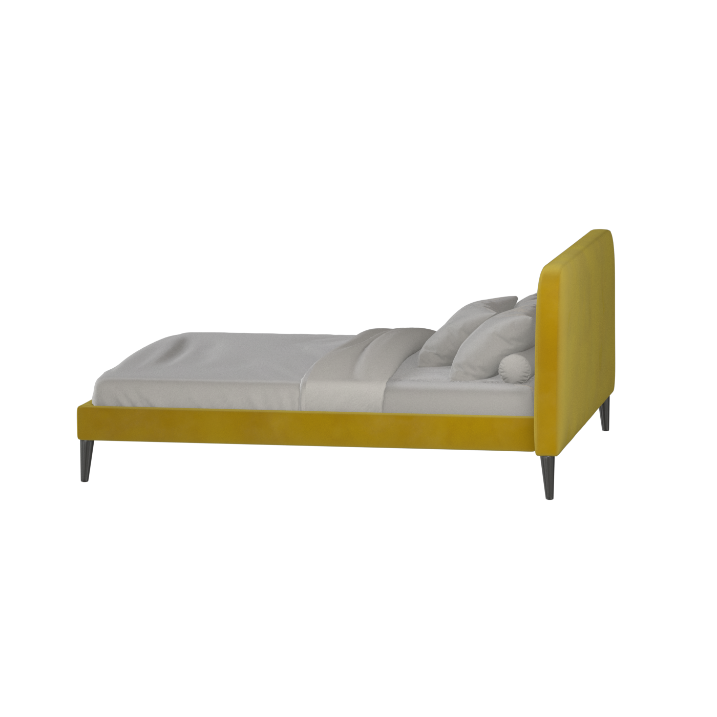 Selma Double Bed with Deep Vertical Tufting