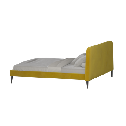 Selma Double Bed with Deep Vertical Tufting