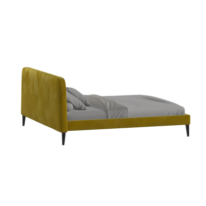 Selma Double Bed with Deep Vertical Tufting