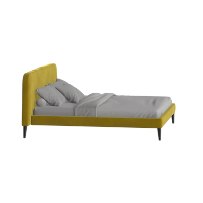 Selma Double Bed with Deep Vertical Tufting