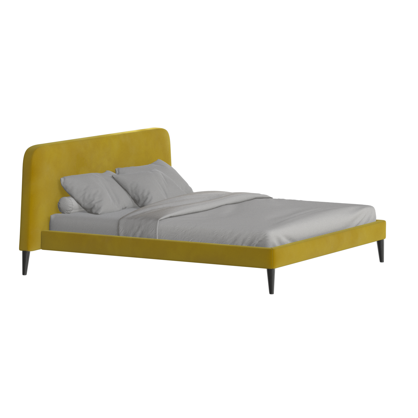 Selma Double Bed with Deep Vertical Tufting