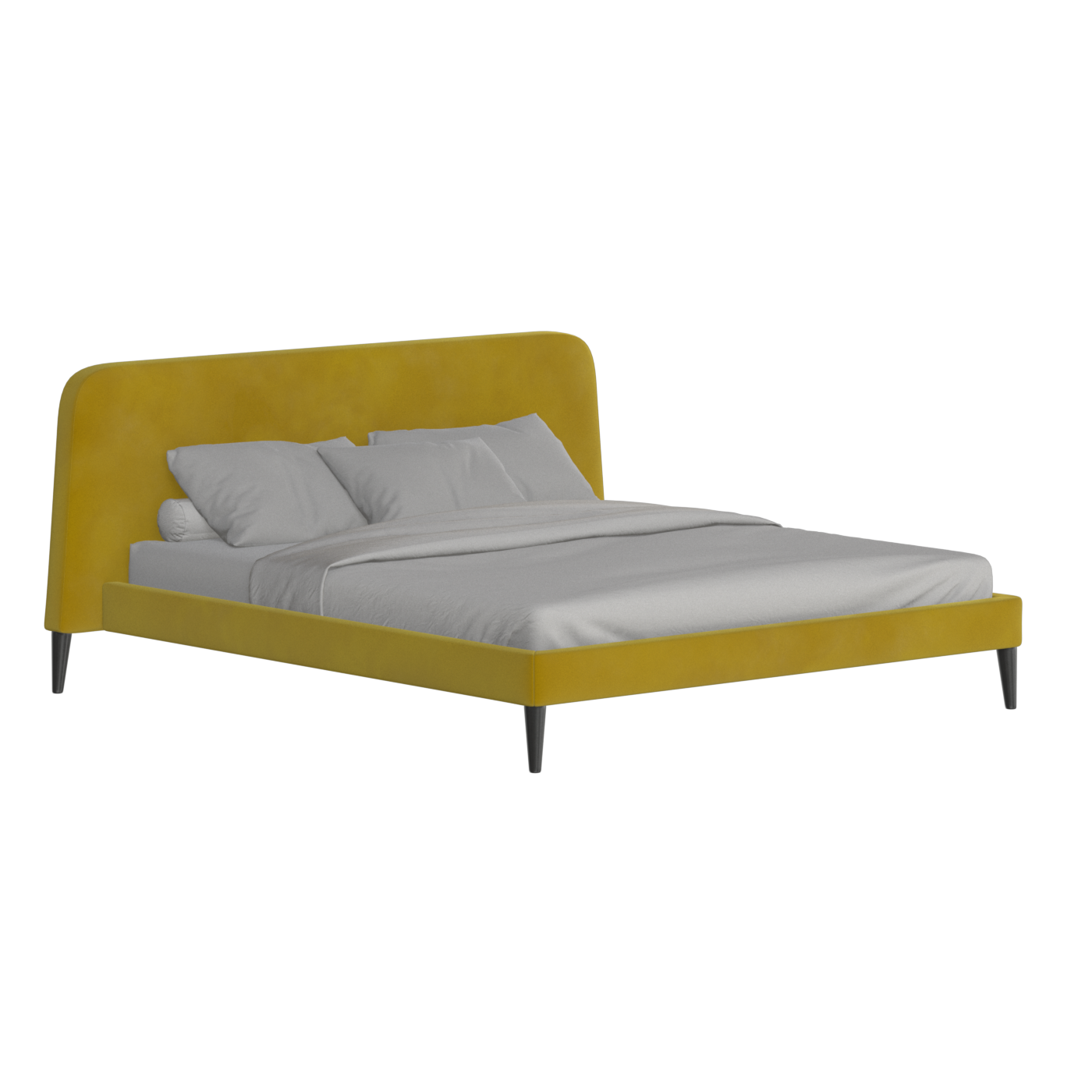 Selma Double Bed with Deep Vertical Tufting