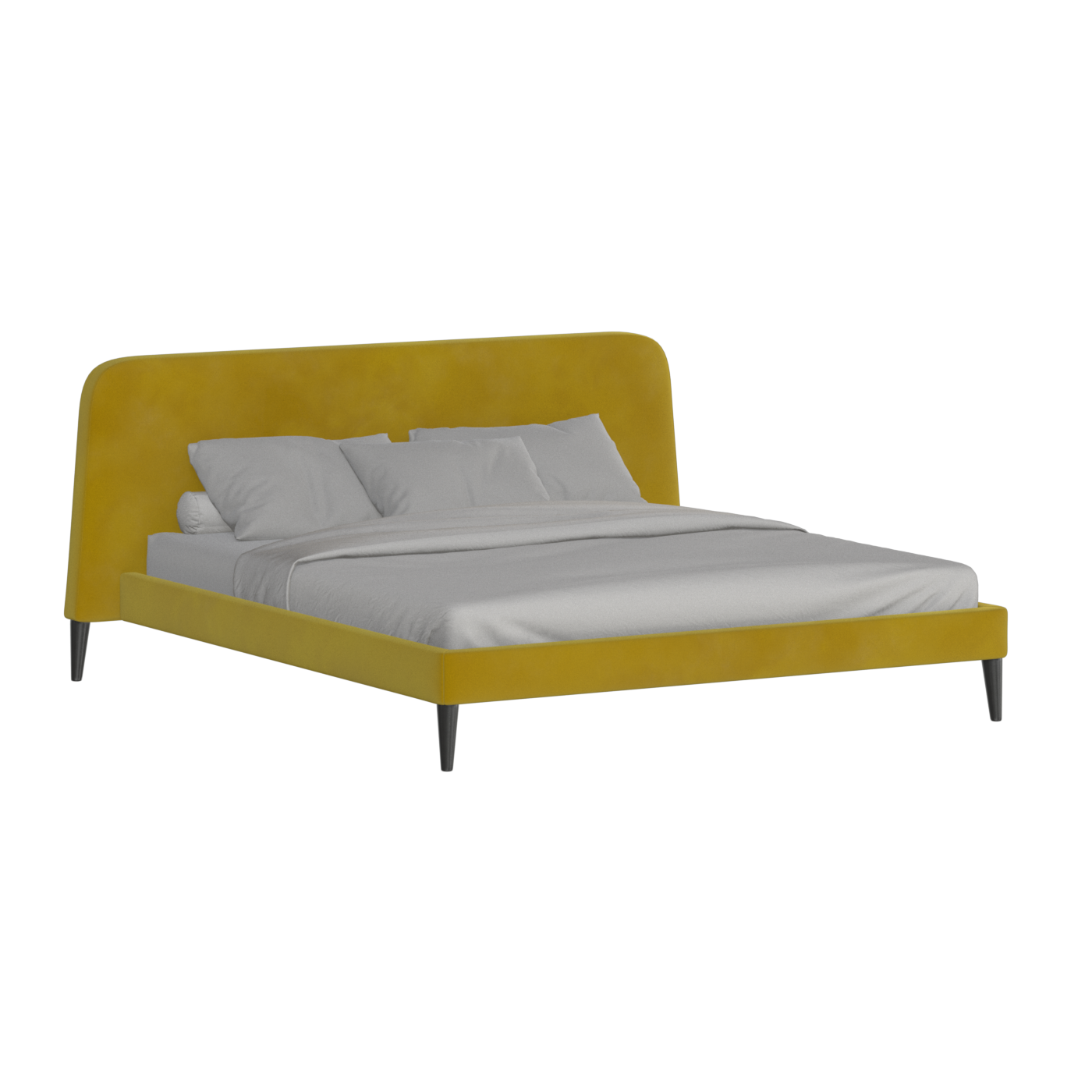 Selma Double Bed with Deep Vertical Tufting