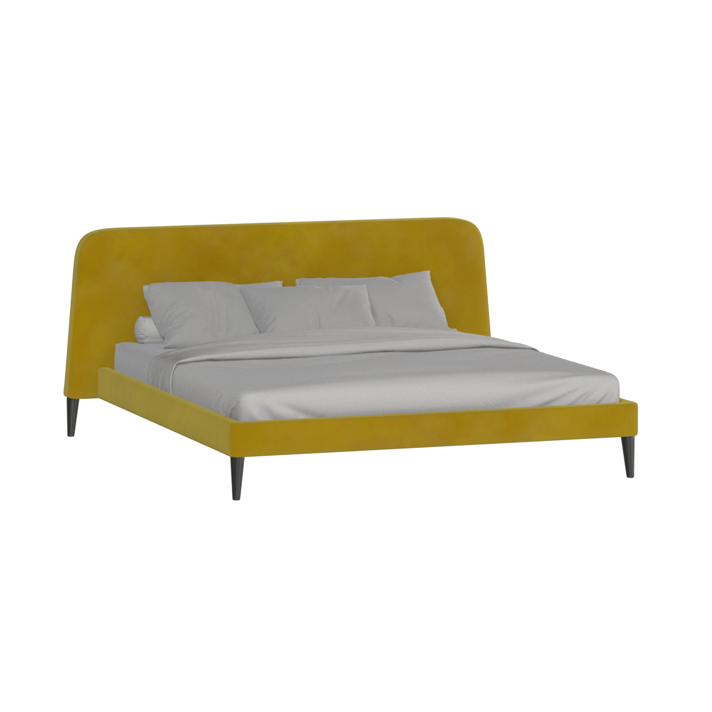 Selma Double Bed with Deep Vertical Tufting