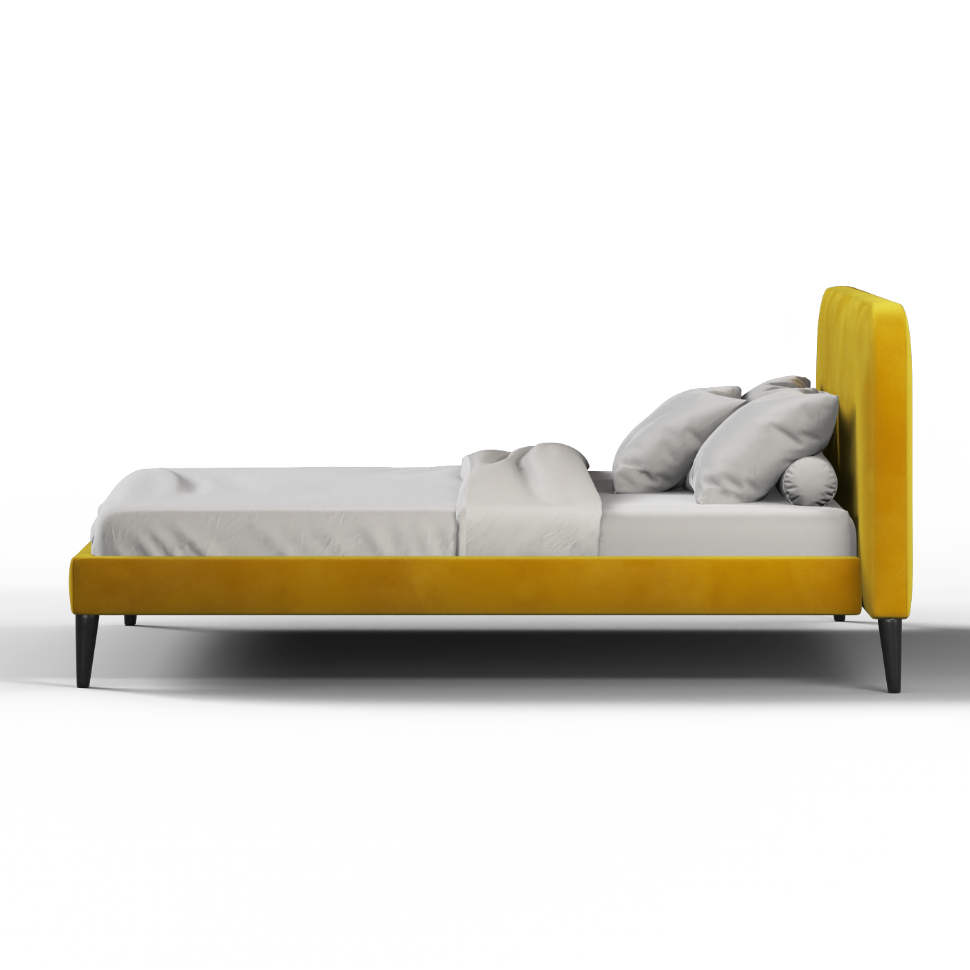 Selma Double Bed with Deep Vertical Tufting