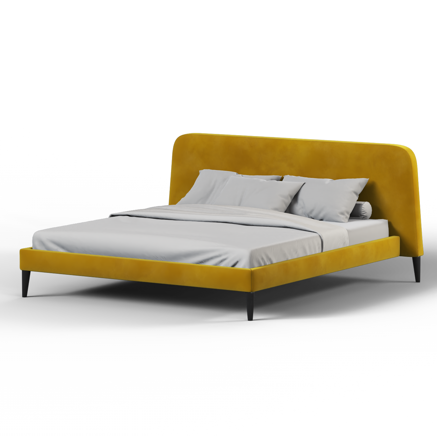 Selma Double Bed with Deep Vertical Tufting