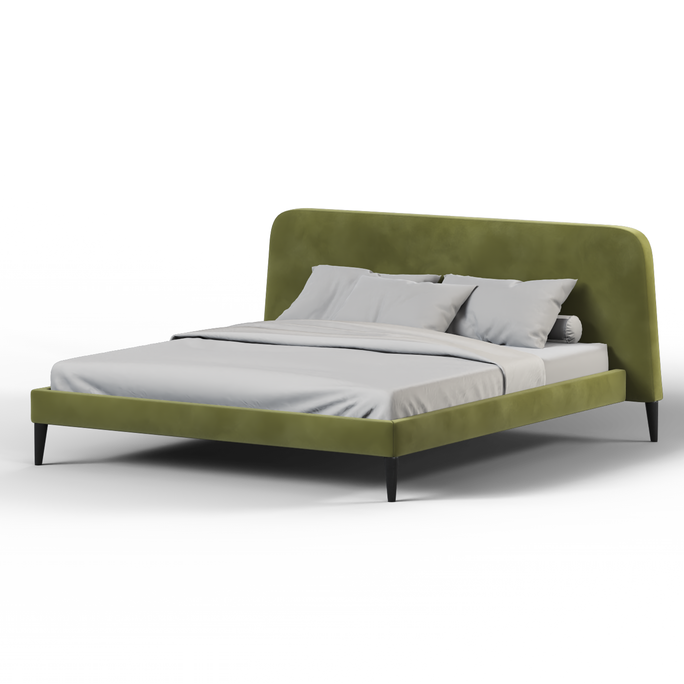 Selma Double Bed with Deep Vertical Tufting