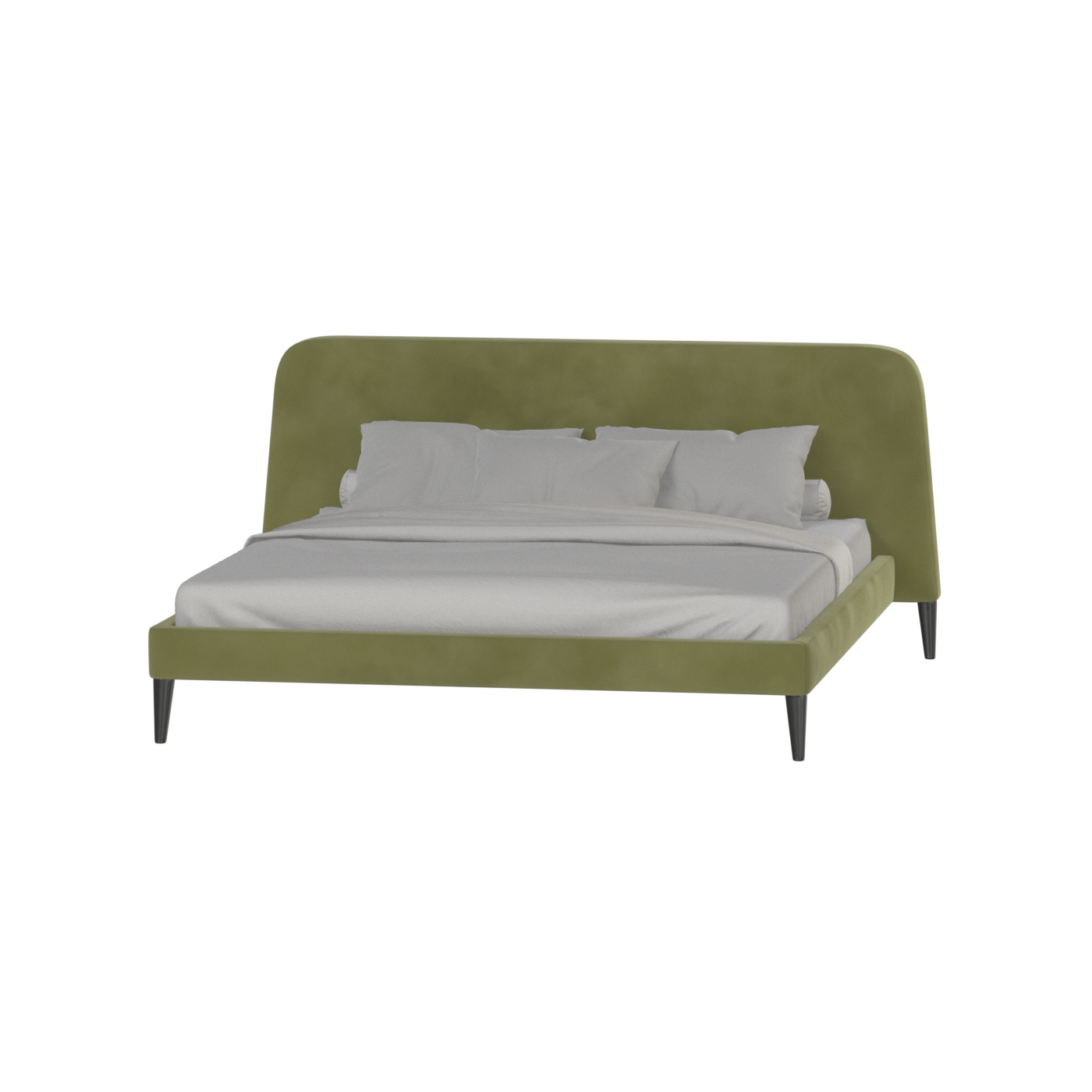 Selma Double Bed with Deep Vertical Tufting
