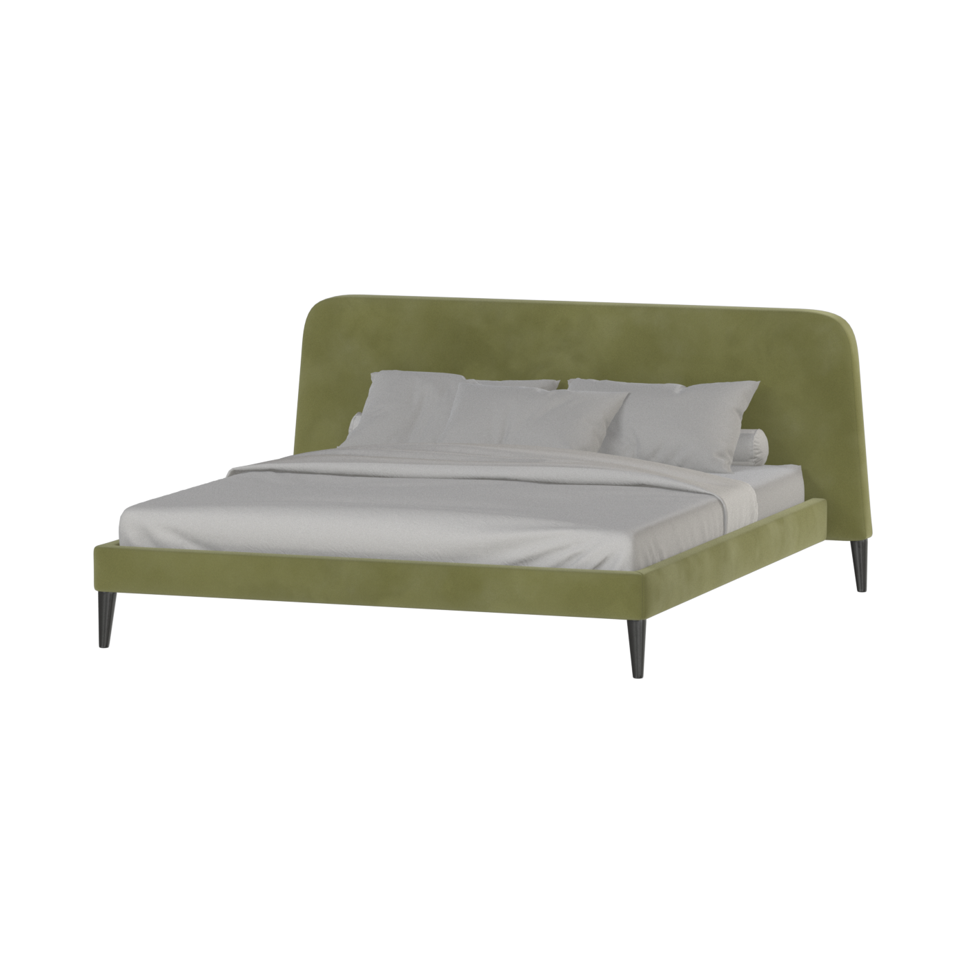 Selma Double Bed with Deep Vertical Tufting