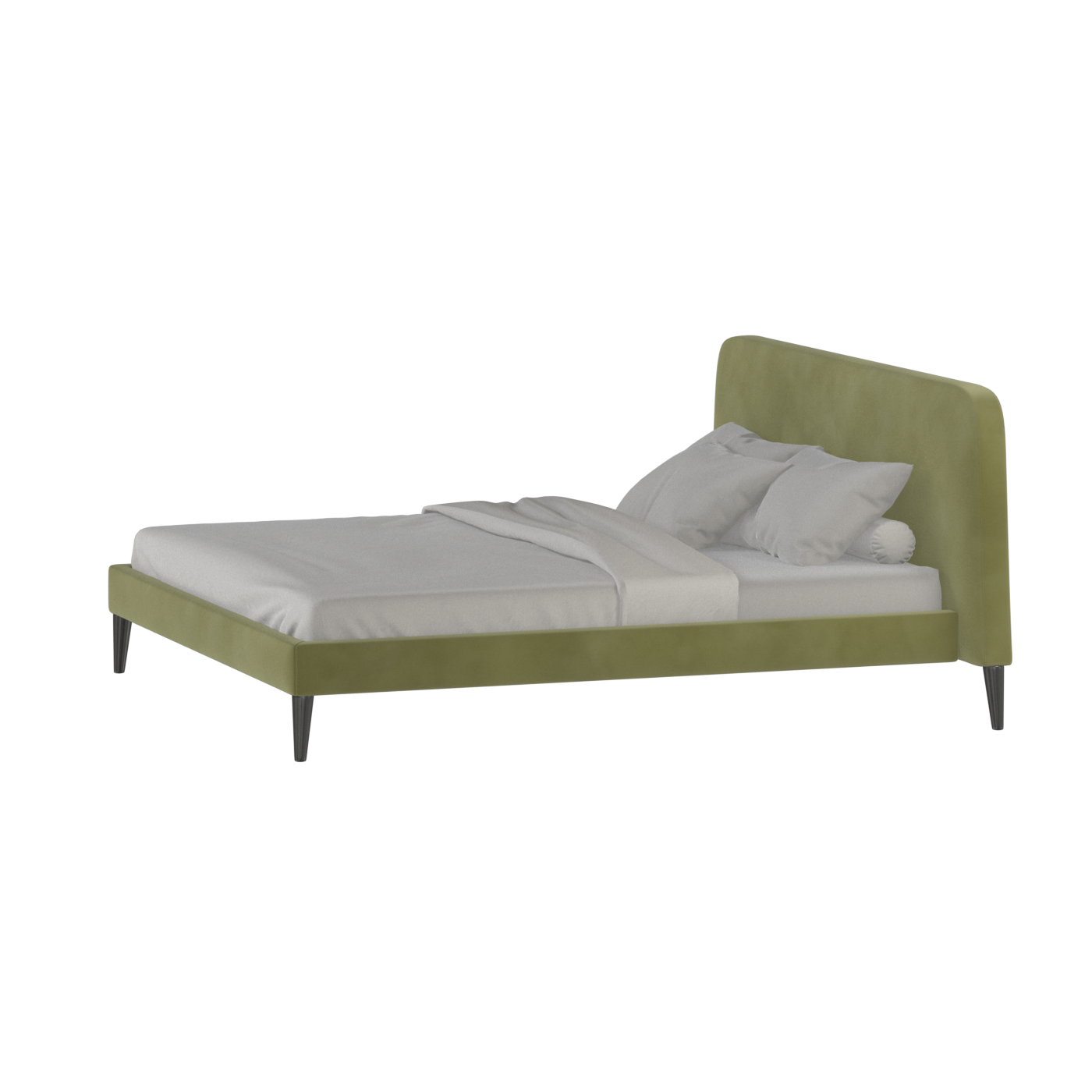 Selma Double Bed with Deep Vertical Tufting