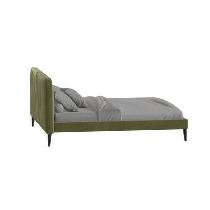Selma Double Bed with Deep Vertical Tufting