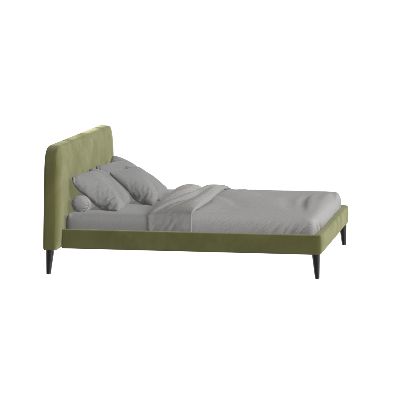 Selma Double Bed with Deep Vertical Tufting