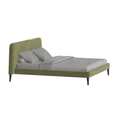 Selma Double Bed with Deep Vertical Tufting