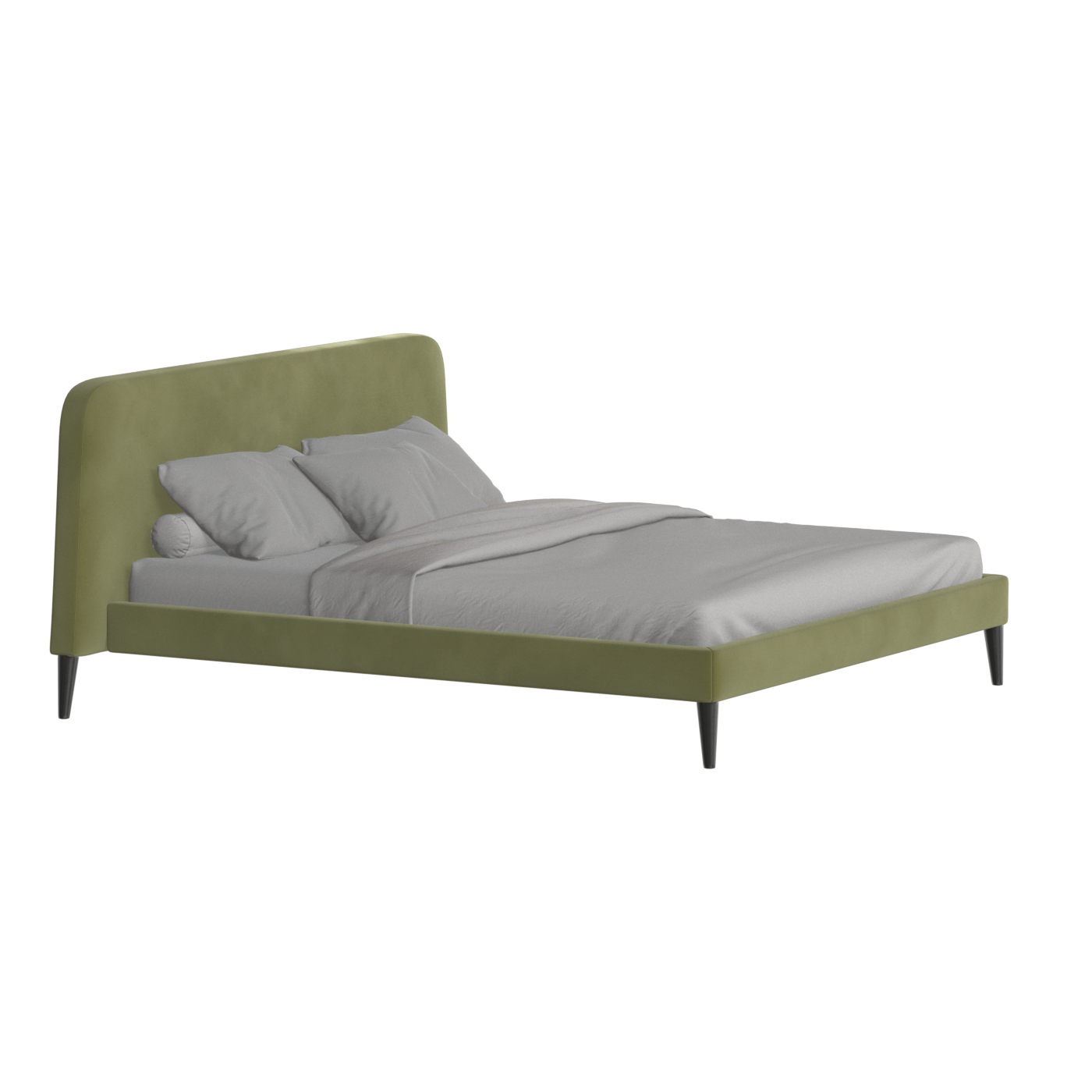 Selma Double Bed with Deep Vertical Tufting