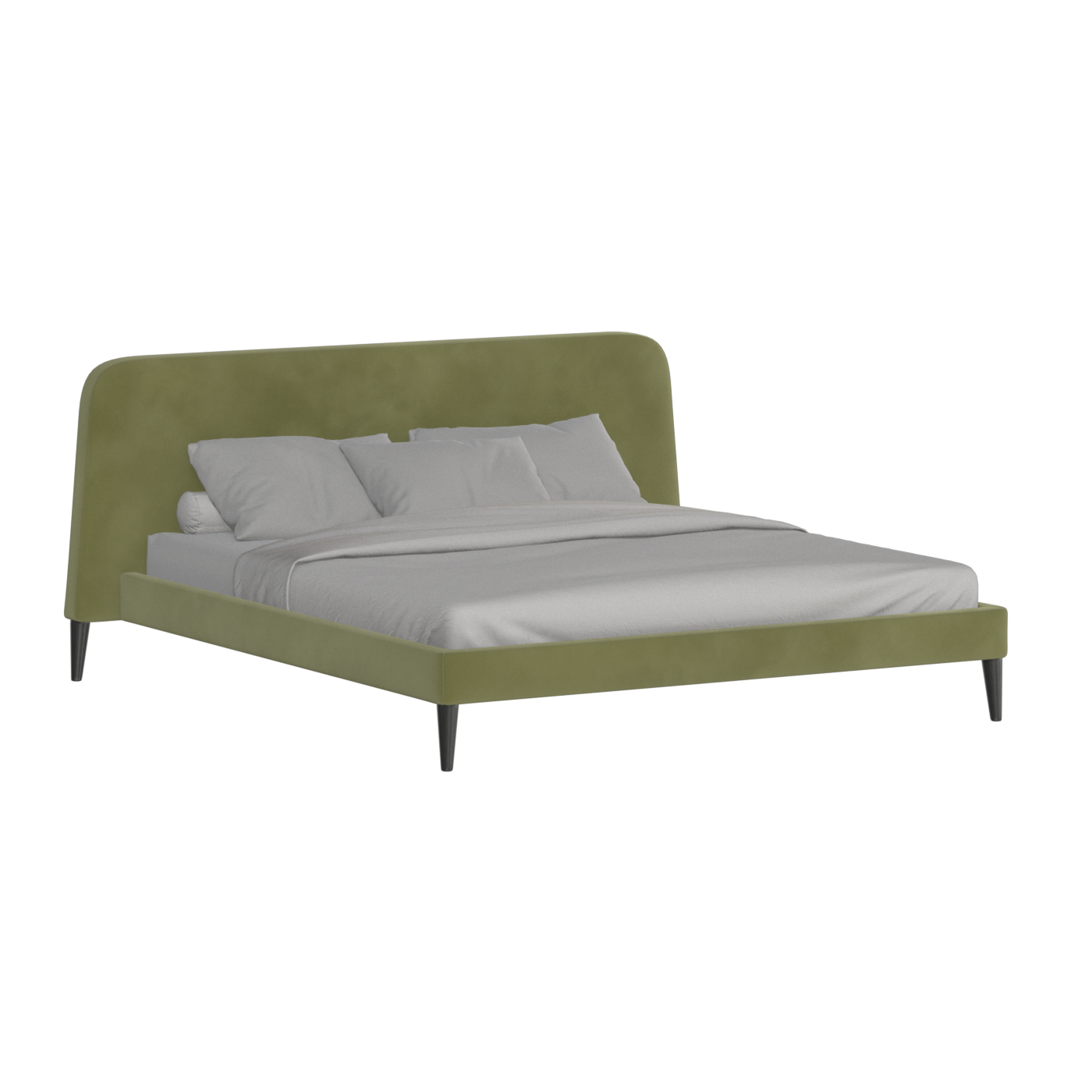 Selma Double Bed with Deep Vertical Tufting