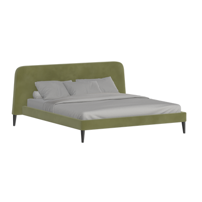 Selma Double Bed with Deep Vertical Tufting