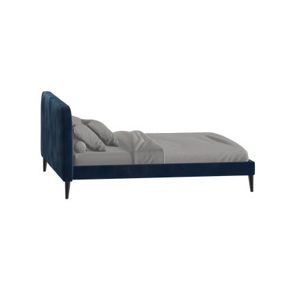 Selma Double Bed with Deep Vertical Tufting