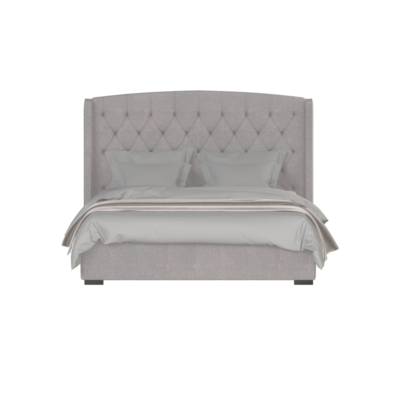 Sophia Upholstered Bed with Buttoned Headboard