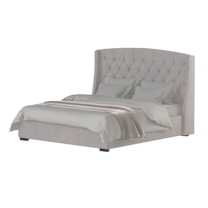Sophia Upholstered Bed with Buttoned Headboard