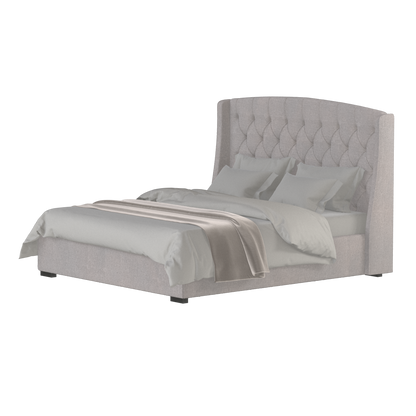 Sophia Upholstered Bed with Buttoned Headboard