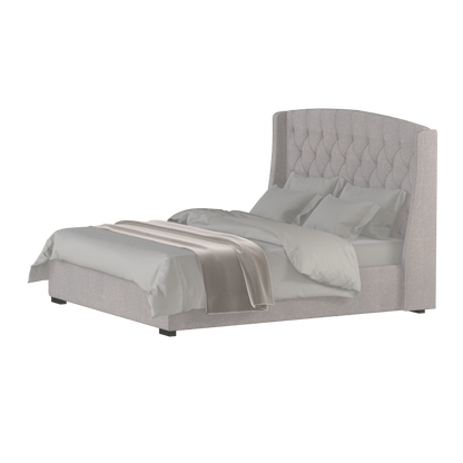 Sophia Upholstered Bed with Buttoned Headboard