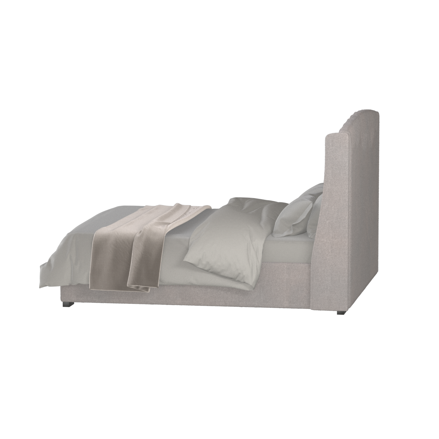 Sophia Upholstered Bed with Buttoned Headboard