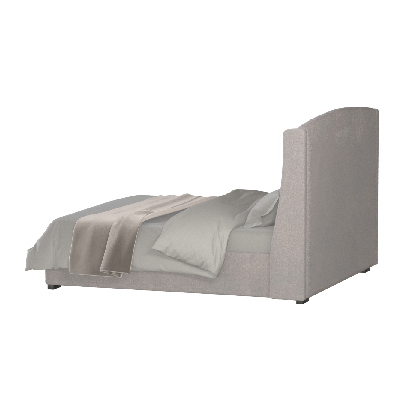 Sophia Upholstered Bed with Buttoned Headboard