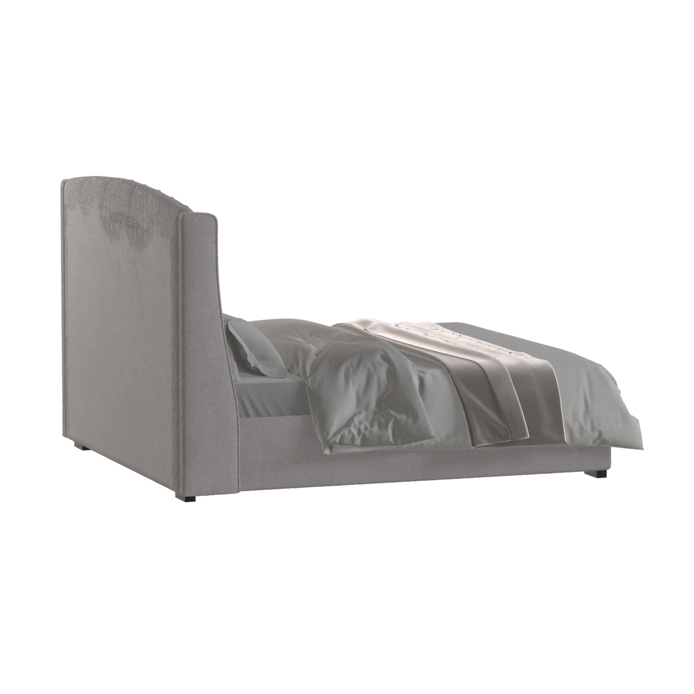 Sophia Upholstered Bed with Buttoned Headboard