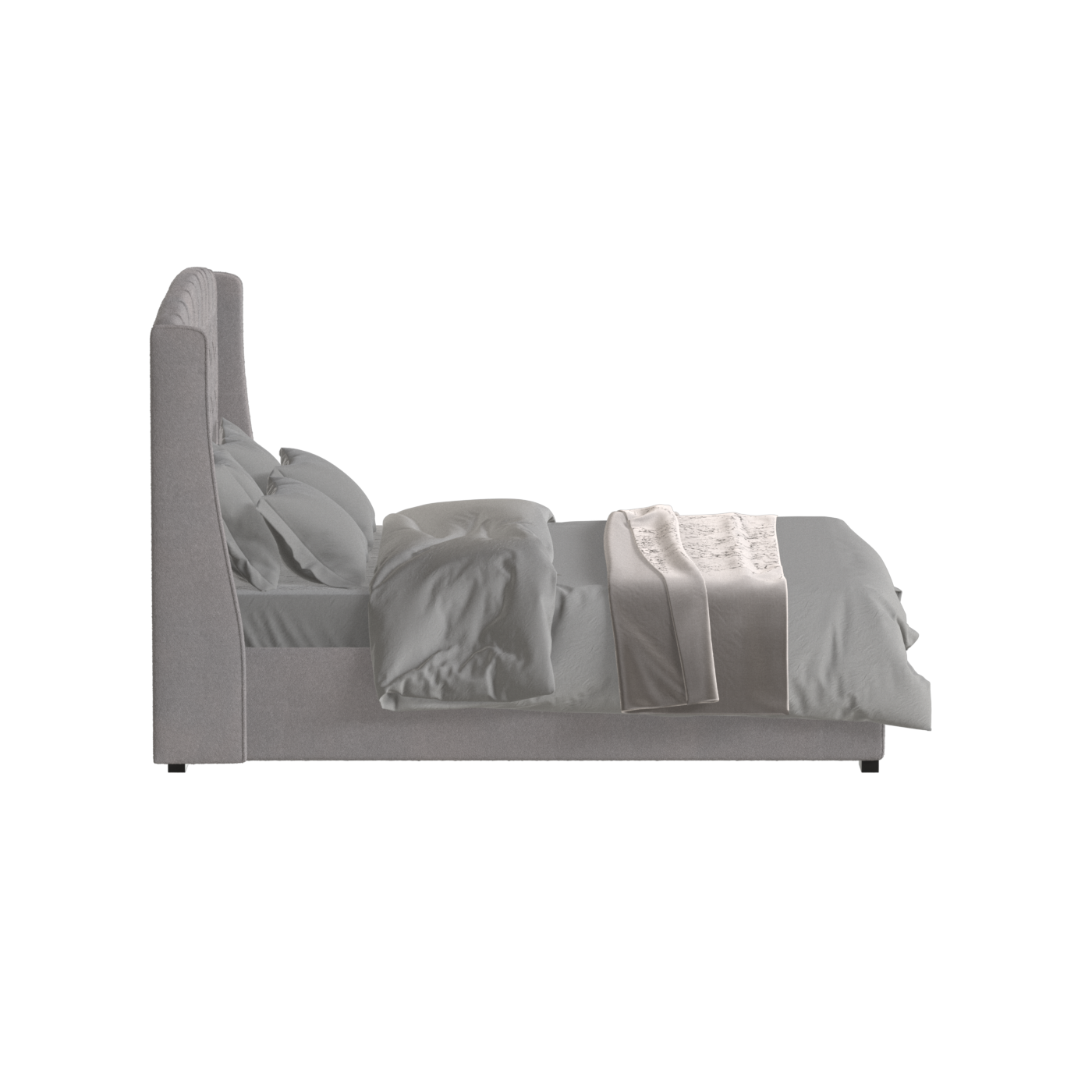 Sophia Upholstered Bed with Buttoned Headboard