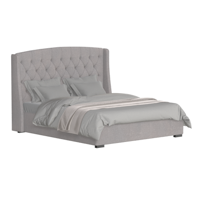 Sophia Upholstered Bed with Buttoned Headboard