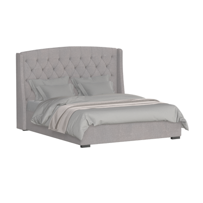 Sophia Upholstered Bed with Buttoned Headboard