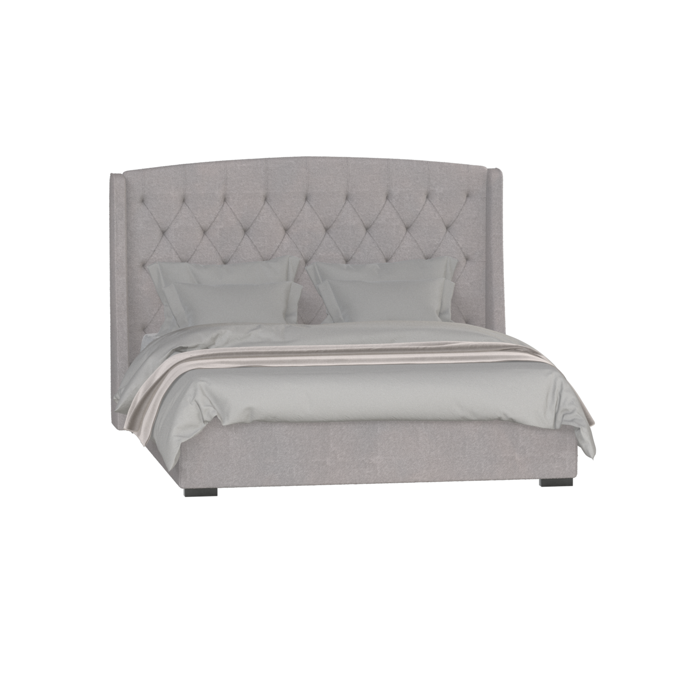 Sophia Upholstered Bed with Buttoned Headboard