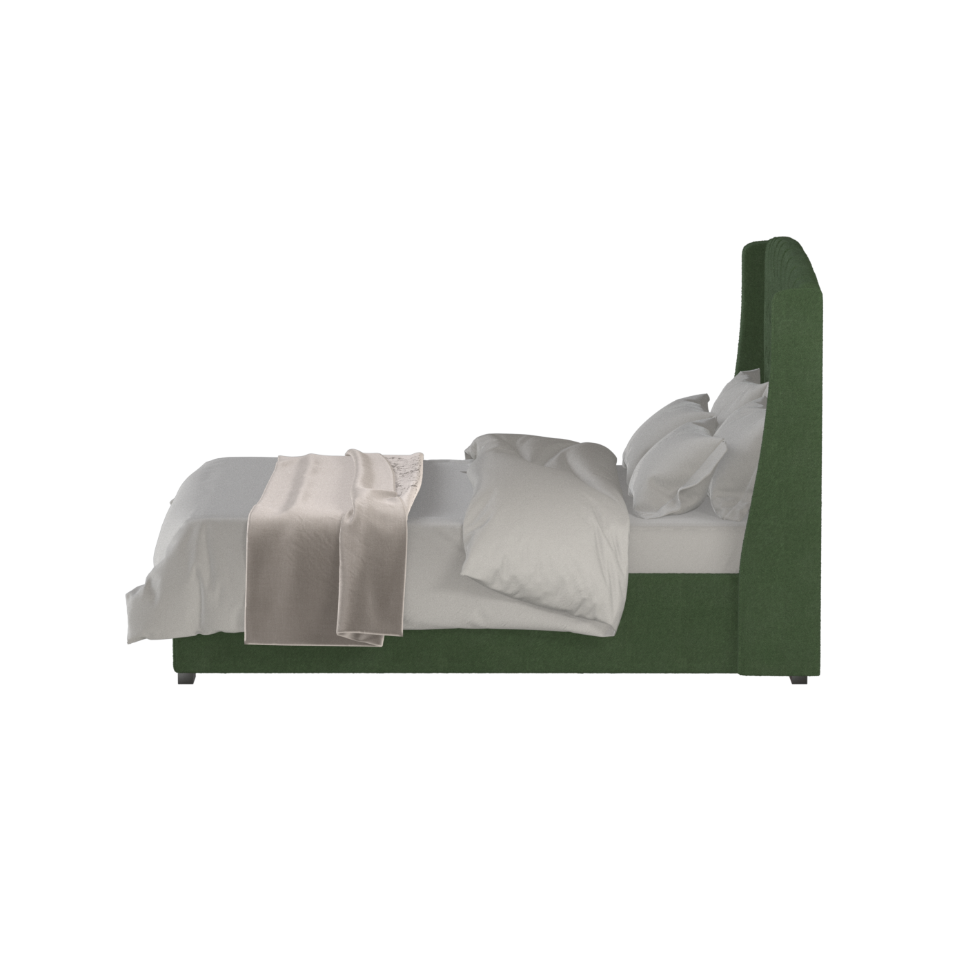 Sophia Upholstered Bed with Buttoned Headboard