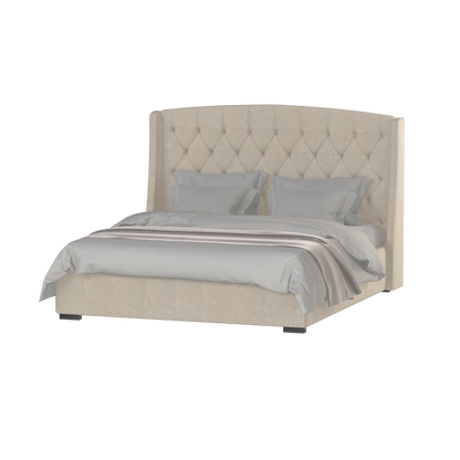 Sophia Upholstered Bed with Buttoned Headboard