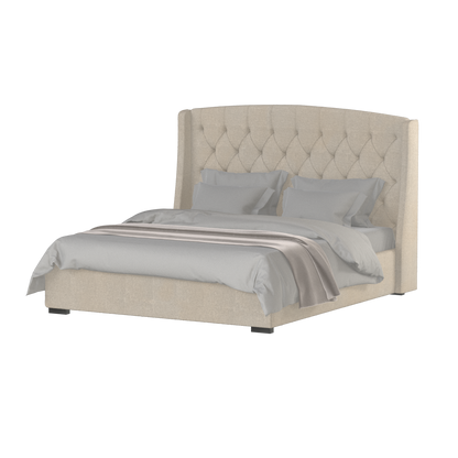 Sophia Upholstered Bed with Buttoned Headboard