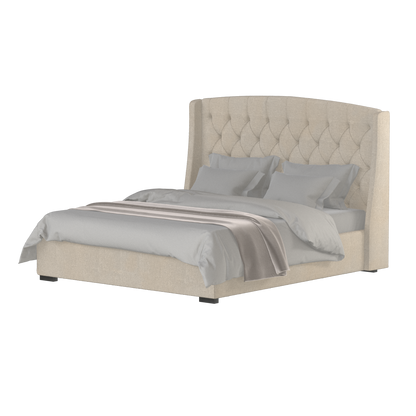 Sophia Upholstered Bed with Buttoned Headboard