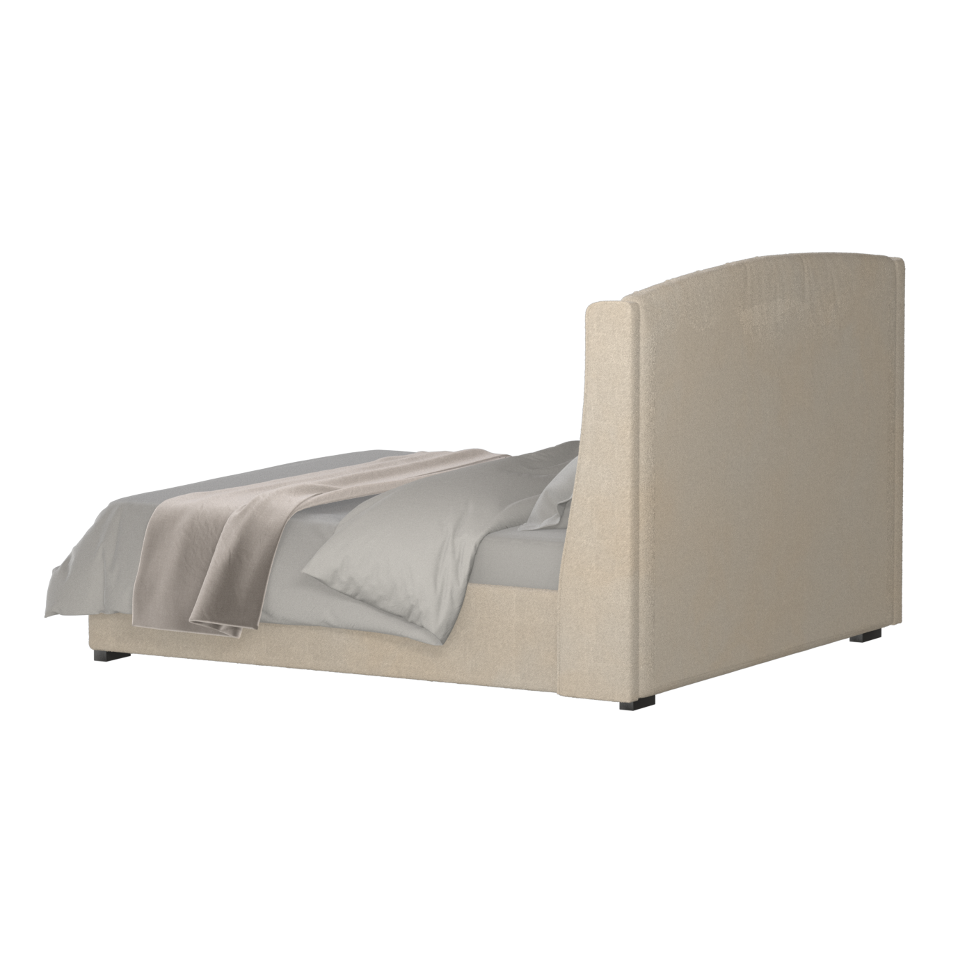 Sophia Upholstered Bed with Buttoned Headboard