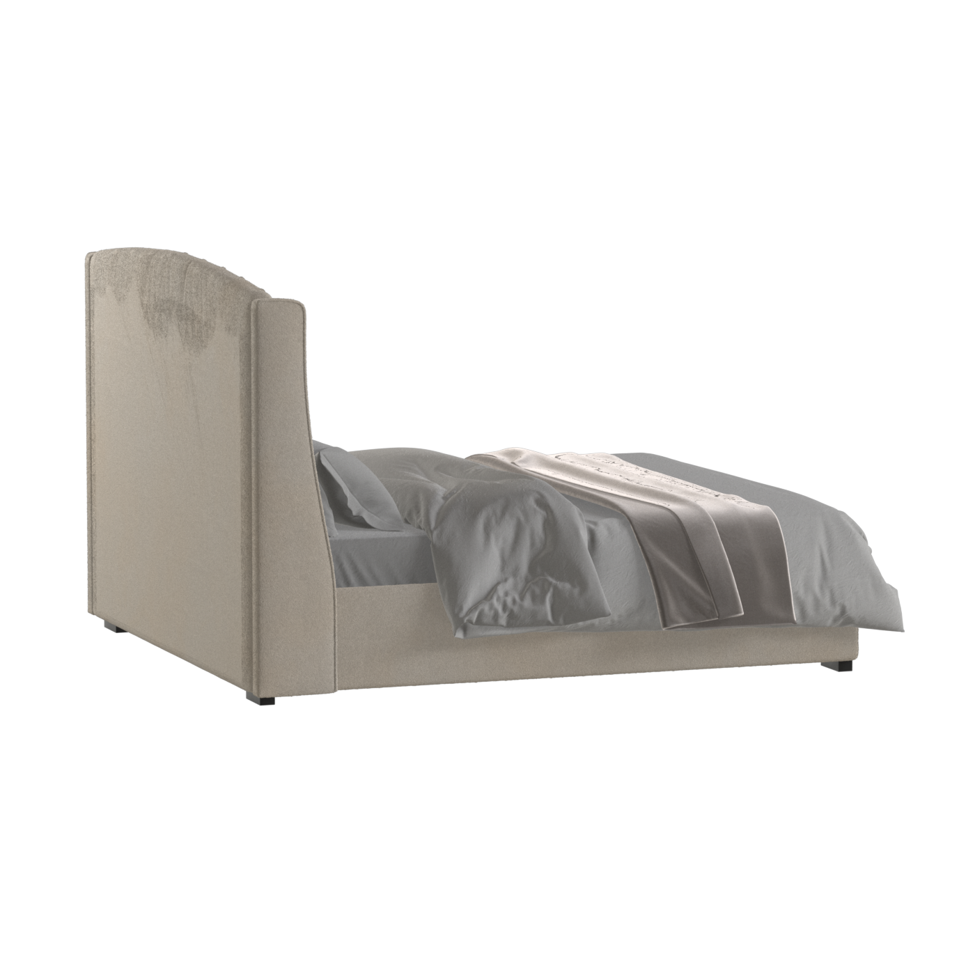 Sophia Upholstered Bed with Buttoned Headboard