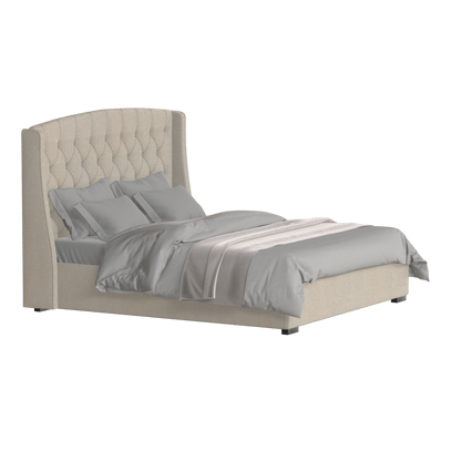 Sophia Upholstered Bed with Buttoned Headboard