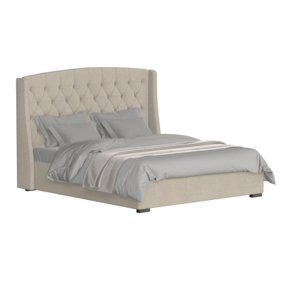 Sophia Upholstered Bed with Buttoned Headboard