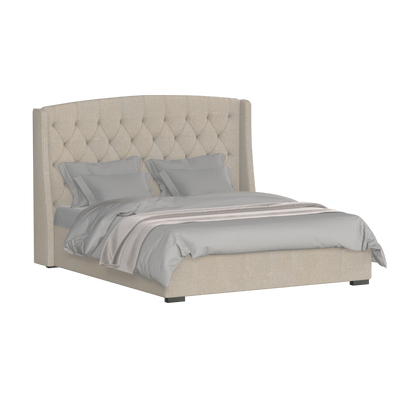 Sophia Upholstered Bed with Buttoned Headboard