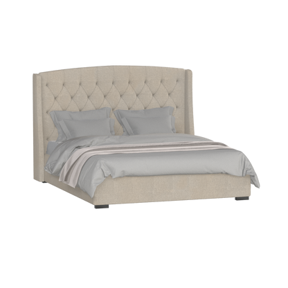Sophia Upholstered Bed with Buttoned Headboard