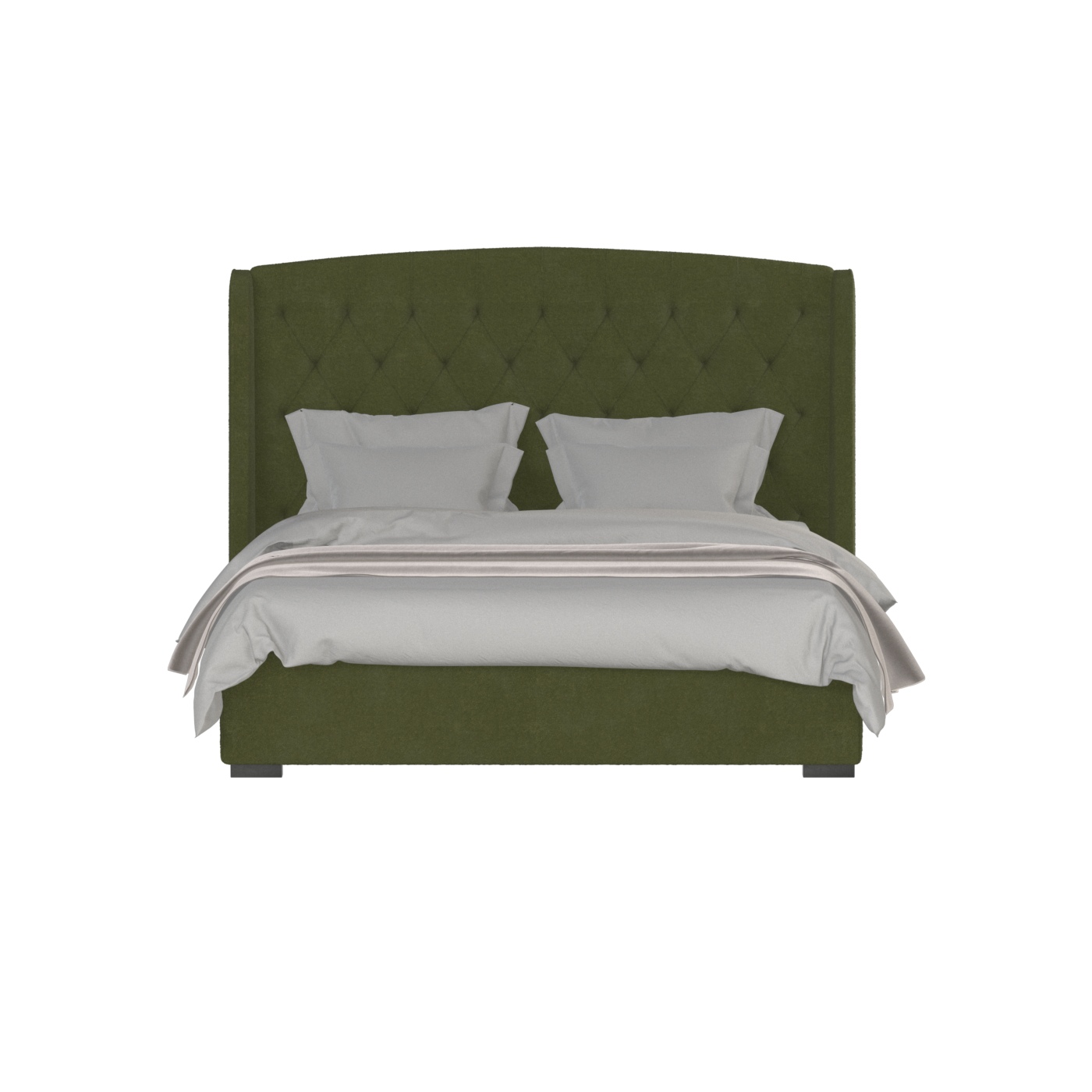 Sophia Upholstered Bed with Buttoned Headboard