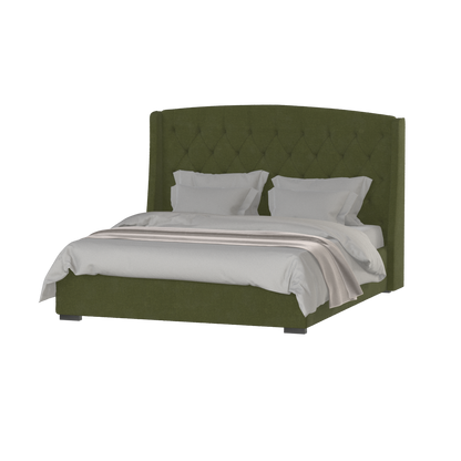 Sophia Upholstered Bed with Buttoned Headboard