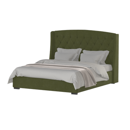 Sophia Upholstered Bed with Buttoned Headboard
