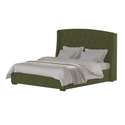 Sophia Upholstered Bed with Buttoned Headboard