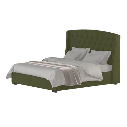 Sophia Upholstered Bed with Buttoned Headboard