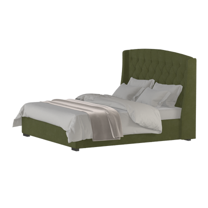 Sophia Upholstered Bed with Buttoned Headboard